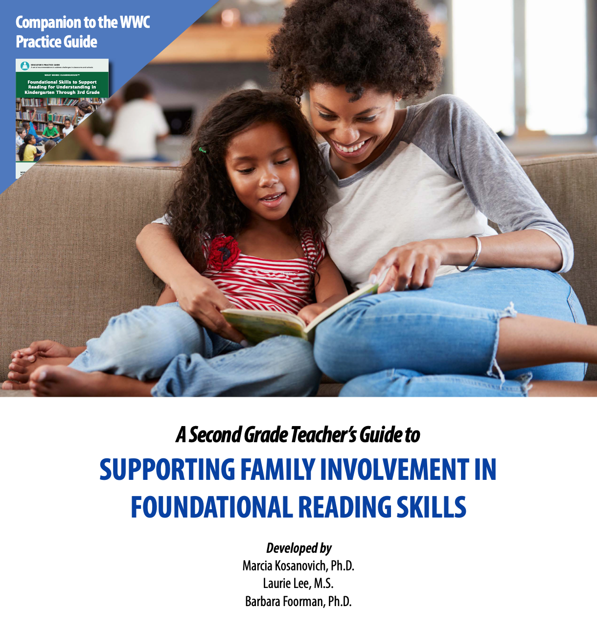 African American mother reading to child on couch